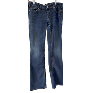 Silver Jeans Co. Women’s Jeans 32x33 Bootcut Indigo Blue Denim AKO Classic Fit